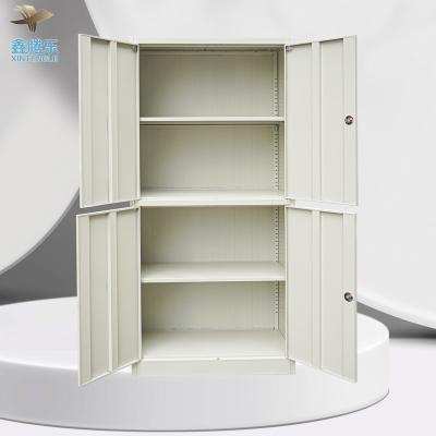 China (Size)Adjustable 4 Door Iron Closet Metal File Cabinet Swing Door Storage Steel File Cabinet Pour Office for sale