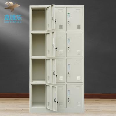 China Cold Roll Steel Plate Locker Factory Direct Sales A Key Customized Steel Storage Locker Dormitory 12 Doors for sale