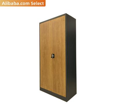 China Year-End Promotion Big Year-End Office Storage Furniture 2 Door 4 Shelf Adjustable Transfer Wood Filing Cabinet for sale