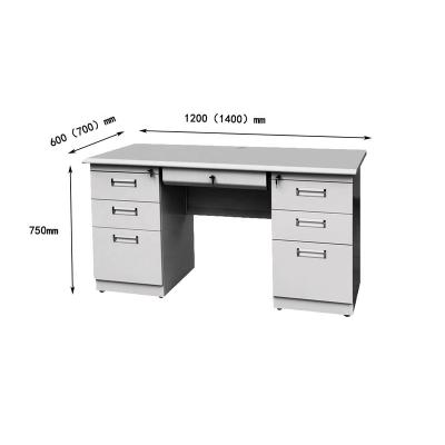 China (Size) Modern Design Adjustable Commercial Metal Writing Table Furniture Office Single For Work With Safety for sale