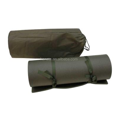 China two strap copper eyelet suspensibility military mattress army green pe foam mat sleeping pad 180*60*1cm for sale