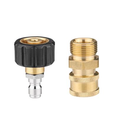 China Portable Wholesale High Quality Washing Machine Adapter Fit High Pressure Quick Connect Male Thread Fitting Kit for sale