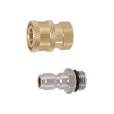 China Universal high pressure quick connector 1/4 washing machine car conversion copper connector for sale