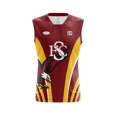 China Custom AFL antibacterial high quality pullover Australian factory guernsey rules and singlet for sale