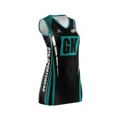 China Custom Colored League Sportswear Netball Tank Top Netball Uniforms Sublimation Design Custom Size for sale