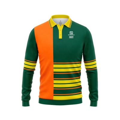 China Custom Cotton Rugby Knitted Breathable Oversized Shirt Polo Shirt School Leaver Rugby Jumper Classical Stripe Uniform Jersey for sale