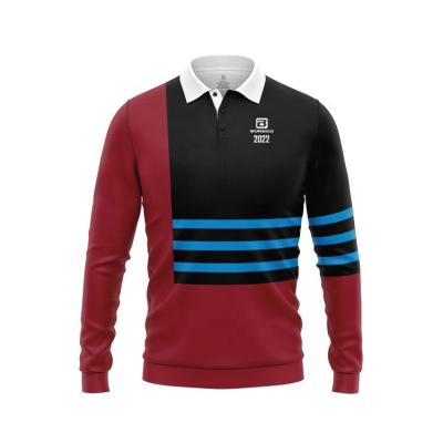 China Rugby Comfortable Breathable Jumper Polo Shirt Long Sleeve Traditional Stripe Young School Leaver Licensed Rugby Tank Top for sale