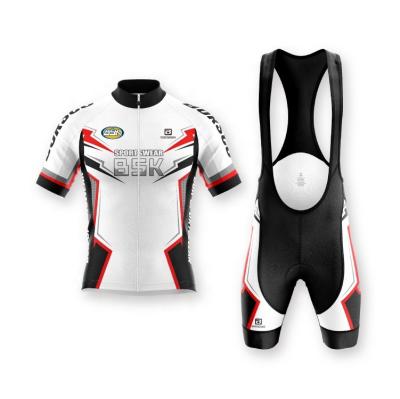 China Breathable Custom Design Men Cycling Jersey Clothing Kit Road Racing Bike Suit Full Uniform Wear Breathable Bicycle Singlet Sets for sale