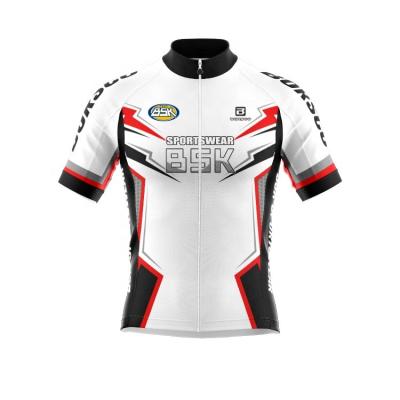 China Breathable Custom Design Cycling Jersey With Wholesale Price Short Sleeve Zipper Shirt Bib Shorts Cycling Jersey Top for sale