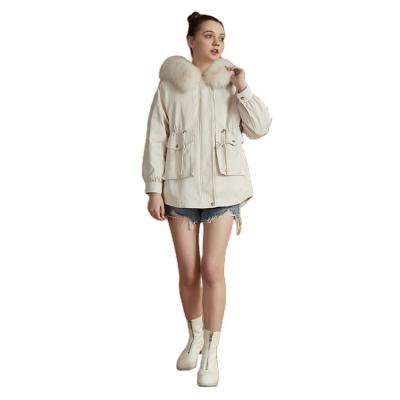 China Good Quality Professionally Made Cheap Women's Parka Coat Breathable Fox Fur Long With Fur Trim Hood S-2XL Or Casual Customized Size for sale