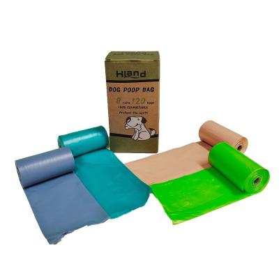 China Sustainable Eco Friendly Custom Degradable PLA PBAT Dog Waste Poop Poo Poo Bag for sale