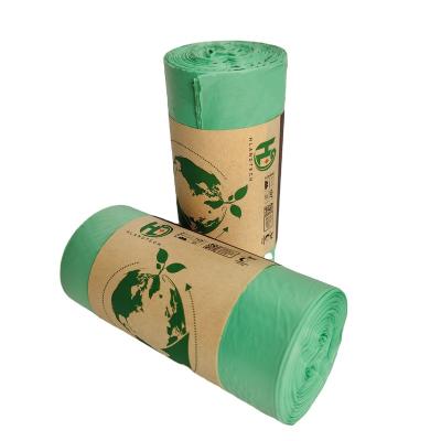 China BIODEGRADABLE 100% Biodegradable Garbage Bag Compostable PLA PBAT Garbage Bag for sale