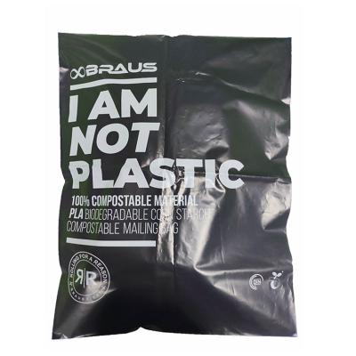 China China BIODEGRADABLE bio poly degradable air packing PLA Logo Mailing Parcel Custom Package Bag for clothes for sale