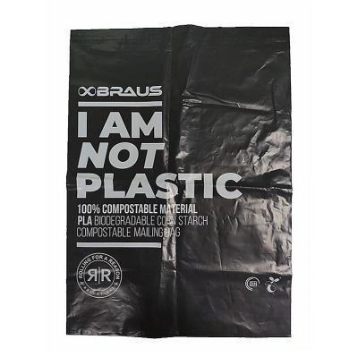 China BIODEGRADABLE Customized Logo Printed Bio Compostable Poly Postage Packaging Plastic Biodegradable Mailing Bags For Mailing Apparel for sale