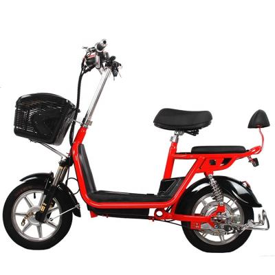 China Cheap Red China Aluminum Alloy 48v EBike Light Sports For Adults City Bike Electric Bicycle for sale