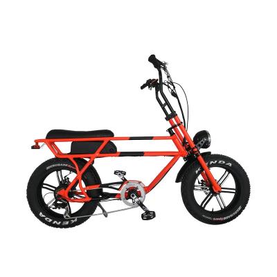 China Aluminum Alloy Factory Sale 45km/h 48v 500w 750w Orange Electric Disc Brake Bike Road Bicycle for sale