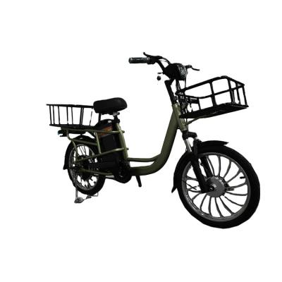 China Aluminum alloy hot sale electric bicycle for delivery cargo ebike e-cargo family e bicycle for sale