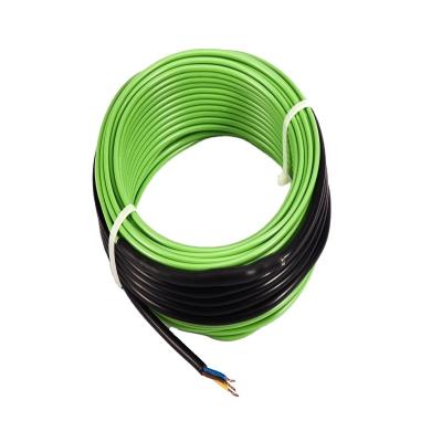 China Modern 220V underfloor heating heating cable with metal ground wire and PVC protective jacket for sale