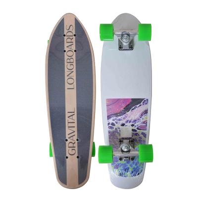 China Adult ALU TRUCK GRIPTAPE SKATEBOARD ON 7 LAYER RUSSIA MAPLE 4 PU LEADING WHEELS for sale