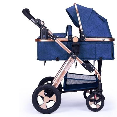 China Hot Selling Five Point Safety Belt EN1888 3 In 1 Reversible Baby Buggy Baby Carriage Luxury Baby Carriage for sale