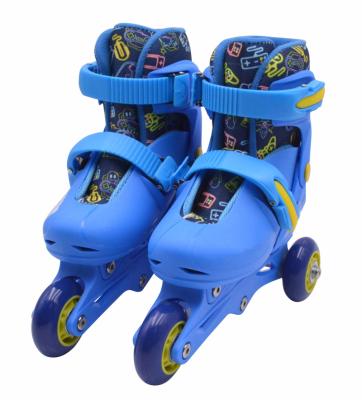 China Indoor Adjustable PVC Inline Skates and Outdoor Roller Blades Skates with PVC Wheels for Kids, Girls, Boys for sale