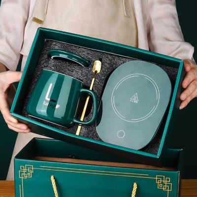 China Doyoung's Viable Hot Sale Gift Set Smart Mug Heater Protection Temperature Control Coffee Cup Warmer With Custom Logo for sale