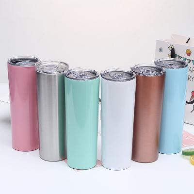 China Doyoung Sustainable Wholesale Double Wall Vacuum Insulated Straight Lean 20 Oz Stainless Steel Tumbler for sale