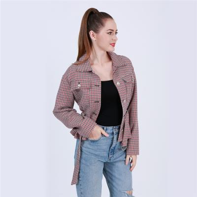 China Fashion New Pattern Design Red And Black Women'S Jackets Denim Ruffle Jean Jacket Breathable Denim Jean Jacket for sale