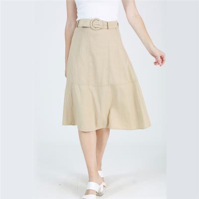 China Plus Size Casual Line Has Been Comfortable Invisible Midi Zipper Plus Size Skirt Women for sale