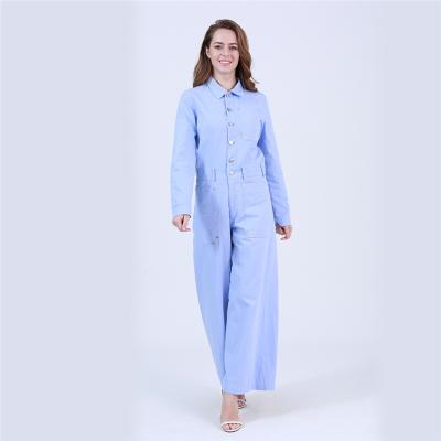 China New Arrival Vintage High Waist QUICK DRY Twill One Piece Overalls For Women for sale