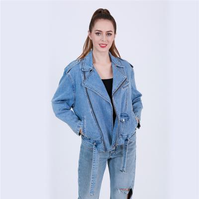 China Breathable Customize Plus Size Sequin Design Denim Jean Jackets For Women for sale