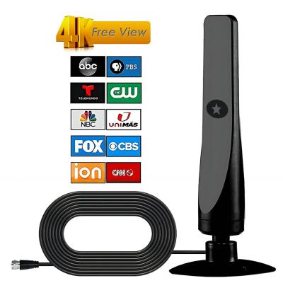 China 12dbi TV Antenna for Smart TV Indoor 2024 Newest Clear 4K Digital Antenna HD TV Up to 80 Miles Long Range Local Channels for sale