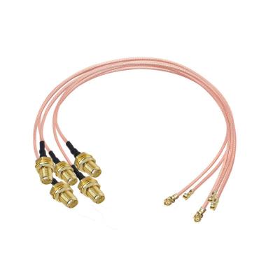 China connection RF Extension RG178 Cable MHF IPEX UFL To SMA Adapter antenna extension wire with Insertion Loss ≤ 0.15dB/6GHz for sale