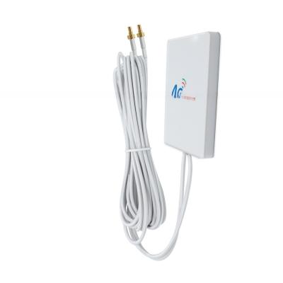 China 4G LTE Antenna RPSMA TS9 CRC9 Connector 4GHz LTE Router White mobile network Antenna External Antenna for sale