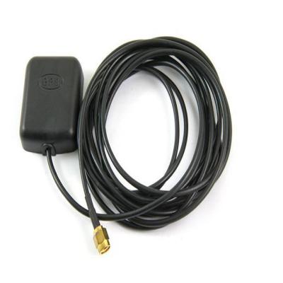 China Acceptable customized OEM External Car 1575.42MHz GPS tracker Antenna With 3 Meters cable SMA-Male connector for sale