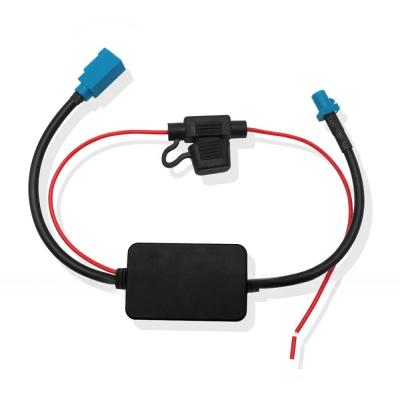 China ABS Car FM/AM Antenna 12V Car Radio Signal Amplifier for ANT-208 Farka Connector and 2.4GHz 5GHz Antenna for sale