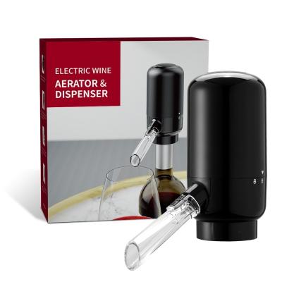 China Amazon Disposable Rechargeable Automatic Electric Wine Aerator and Dispenser with Touch Button Control, On/Off Aeration for sale