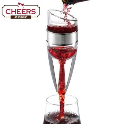 China New Wine Aerator Decanter Design Quick Wine Pourer Improved Aerating Decanter And Diffuser For Red Wine for sale