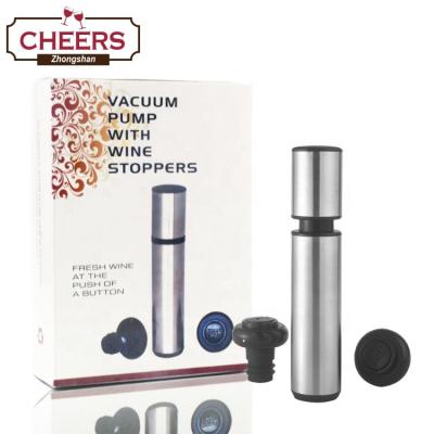 China Viable Manufacturer Amazon Wine-Preserving Pump and Stopper Set, Pump Air to Amplify Flavor, No More Wasted Wine in Gift Box for sale