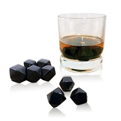 China Viable Black Whiskey Stones, Whiskey Diamonds - set of 9 Handcrafted Diamond Shaped Whiskey Stones, Scotch Rocks or Wine Fridges for sale