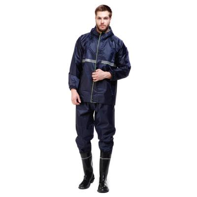 China Wholesale Breathable Professional Industrial Lit Lit Industrial Environment Weakly Compound Raincoat Compound Raincoat Reflective Raincoat for sale