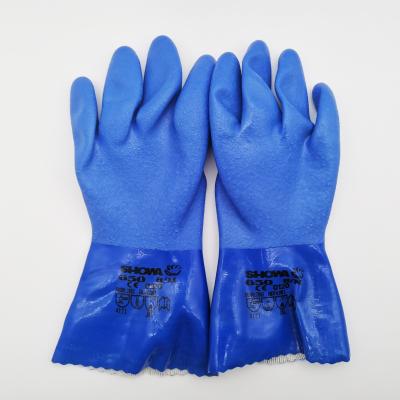 China Wholesale Industrial PVC Gloves Chemical Resistant Gloves Comfortable+Slip-Proof Protection Wear-proof Industrial Gloves for sale