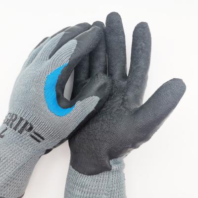 China Wholesale Wear Non-slip Work Gloves Cotton Gloves Comfortable Grip Resistant Latex Coated Working Gloves for sale