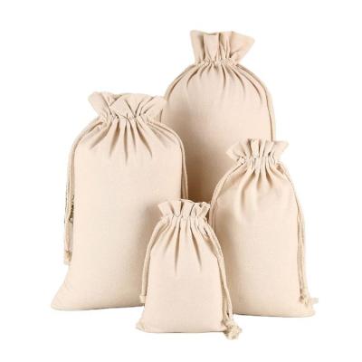 China 100% Eco-friendly custom logo muslin calico canvas string bag cotton eco friendly custom organic drawstring bags small for sale