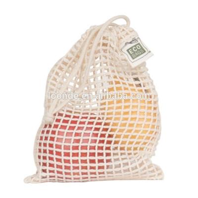 China PUNCH mesh reusable produce bags, mesh grocery bag, cotton mesh bag for sale