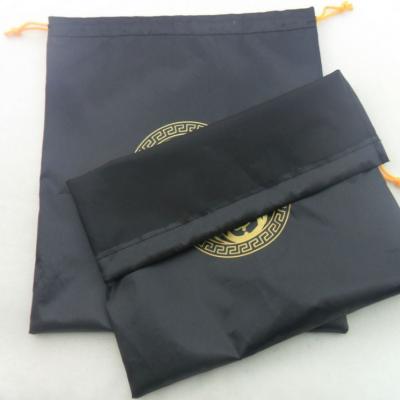 China Custom Drawstring Logo Black Drawstring Packing Silk Satin Jewelry Earring Jewelry Satin Pouch Viable Quality for sale