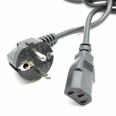 China For PCB Connection 2 Pin European Plug Power Cord With 1M PVC Cable 2M for sale