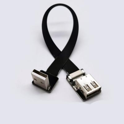 China For Flat Type C Cable PCB Connection FFC USB Flat Thin Ribbon Fpv Cable Type C 90 Degree For FPV for sale