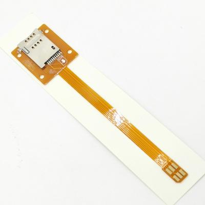 China For PCB Connection 160mm Micor Mini Nano SIM Card 2FF 3FF 4FF Supplement with push slot fpc FFC flat cable for sale