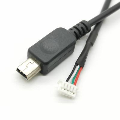 China For PCB Connection 180 Degree Up Mini Rectangle Micro USB Cable With Jst xh ph 2.0 Male Connector 2 4 5 jst/xh Cable Micro USB To jst 10CM for sale